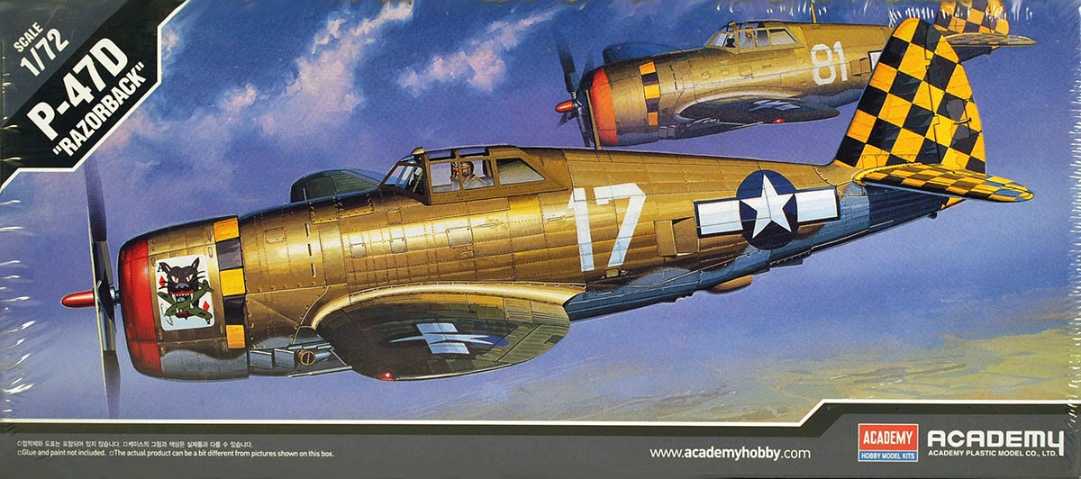 Academy #12492 1/72 P-47D Thunderbolt 'Razorback'