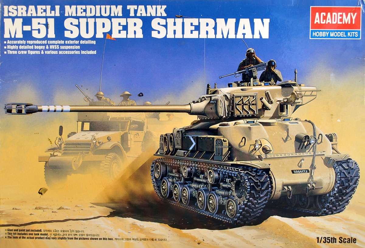 Academy #1373 1/35 M-51 Super Sherman Israeli Medium Tank