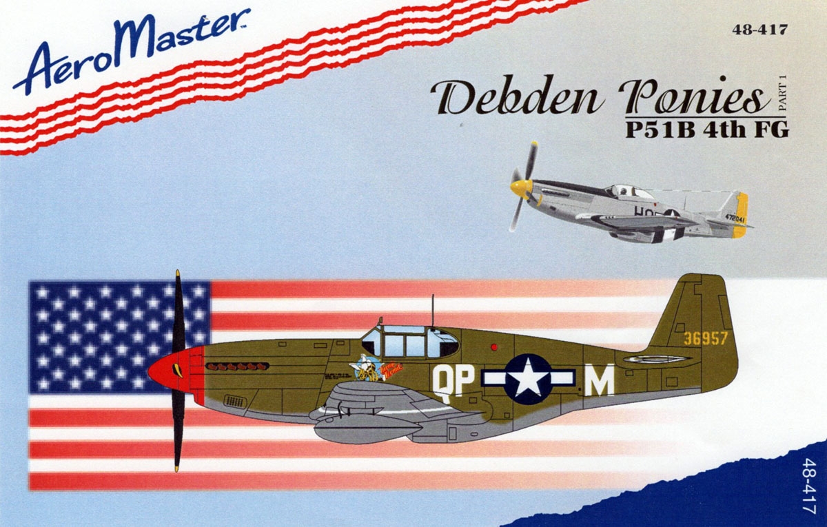 AeroMaster 48-417 1/48 Debden Ponies P-51B 4th FG