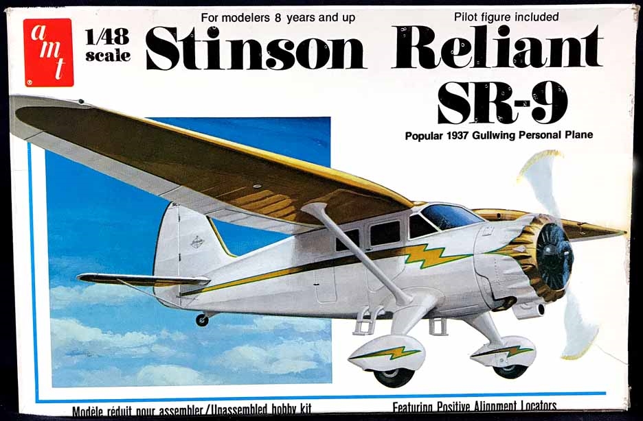 AMT #T639 1/48 Stinson Reliant SR-9