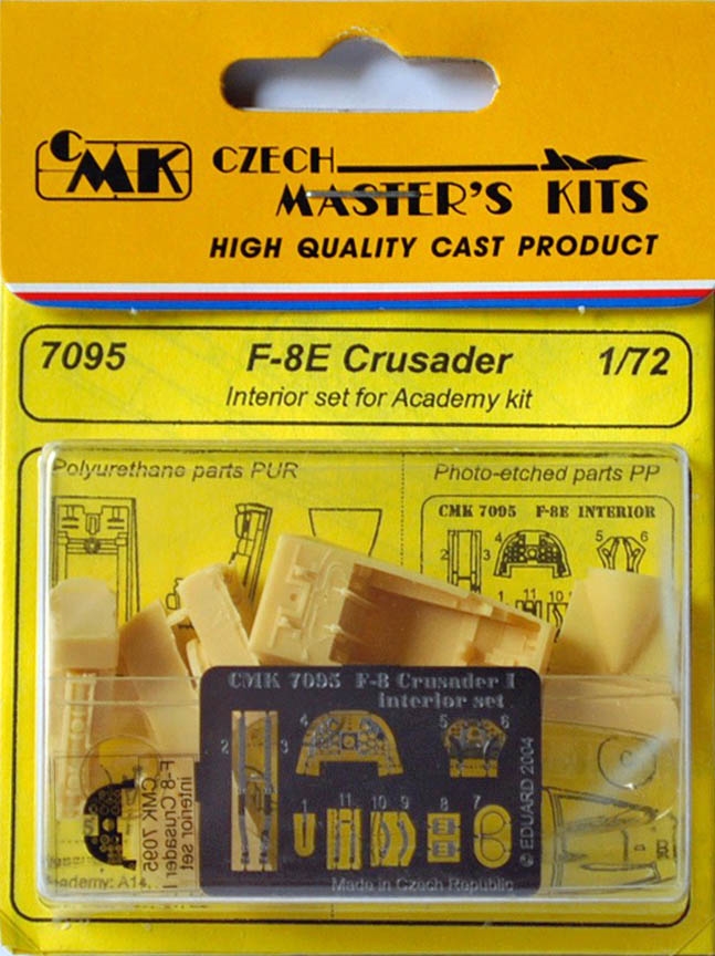 CMK #7095 1/72 F-8E Crusader Interior Set