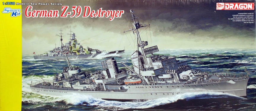 DML/Dragon #1037 1/350 German Z-39 Destroyer - WWII