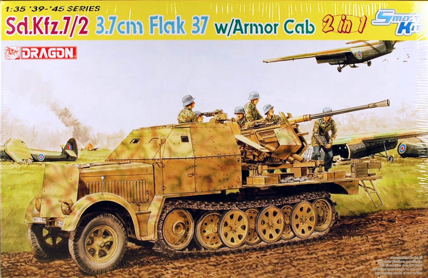 DML/Dragon #6542 1/35 Sd.Kfz.7/2 3.7cm Flak 37 w/Armor Cab