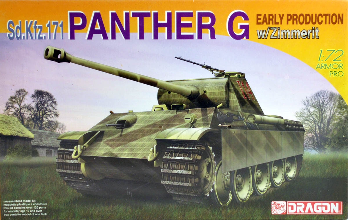 DML/Dragon #7252 1/72 Sd.Kfz.171 Panther G w/ Zimmerit