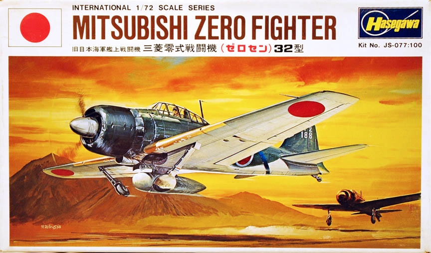 Hasegawa #JS077 1/72 A6M3 Zero Type 32 Fighter