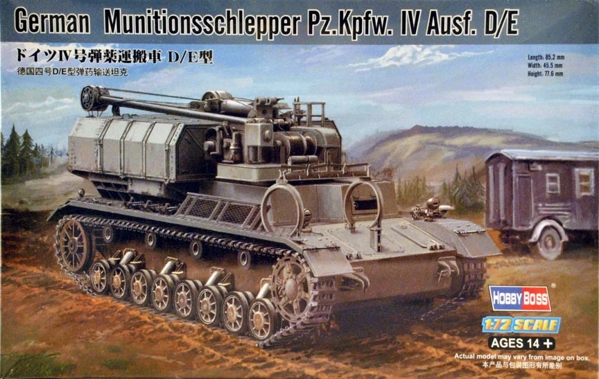 Hobby Boss #82907 1:72 Munitionsschlepper Pz.Kpfw. IV Ausf. D/E