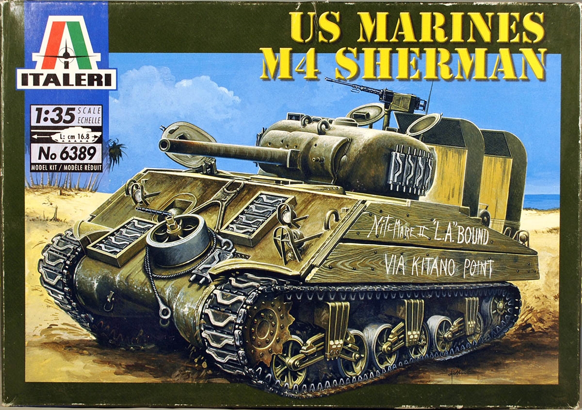 Italeri -M4A2 Sherman US Marine Body 1/35, I6583