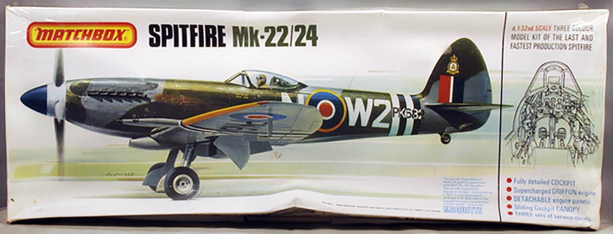 Matchbox #PK501 1/32 Spitfire Mk.22 / 24