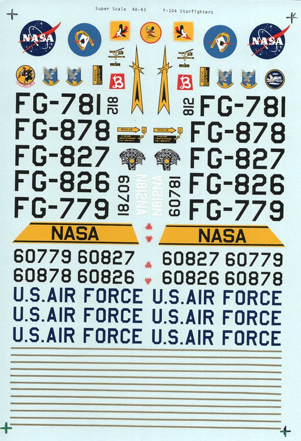 Microscale #48-43 1/48 F-104 Starfighter - NASA