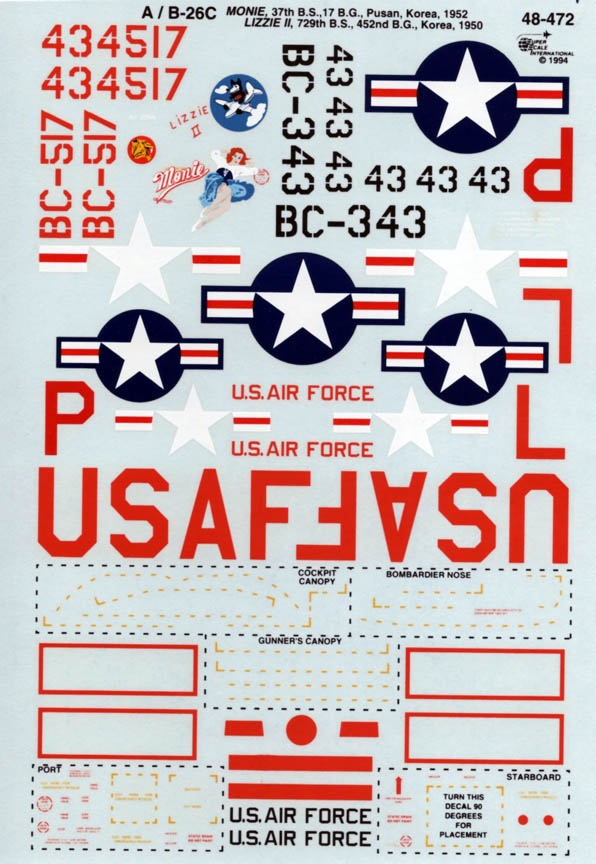 Microscale #48-472 1/48 B-26C Invaders