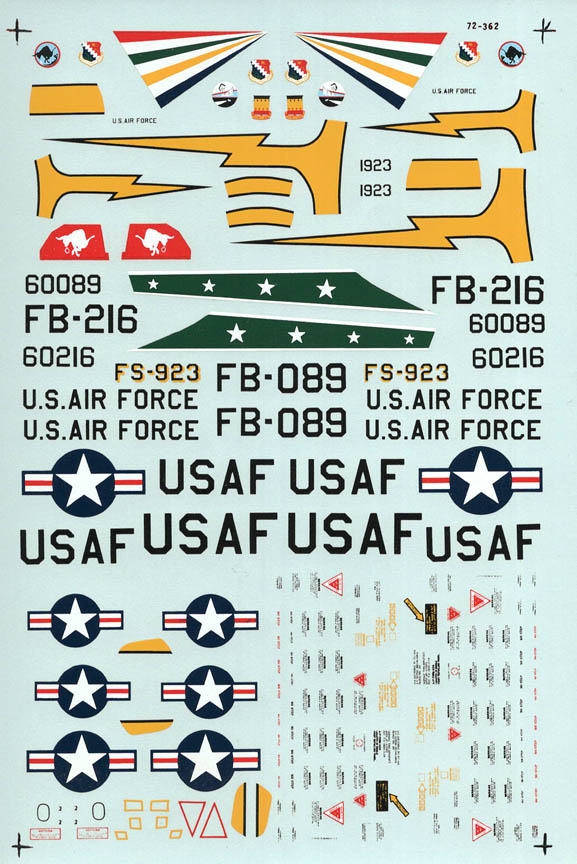 Microscale #72-362 1/72 RF-101C / F-84