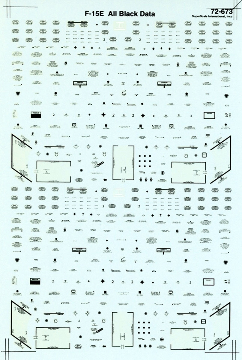 Microscale #72-712 1/72 F-15 Mod Eagle Data