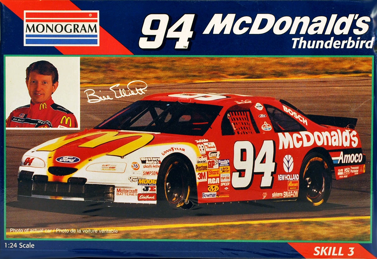 Monogram 85-2486 Bill Elliott #94 McDonald's Thunderbird