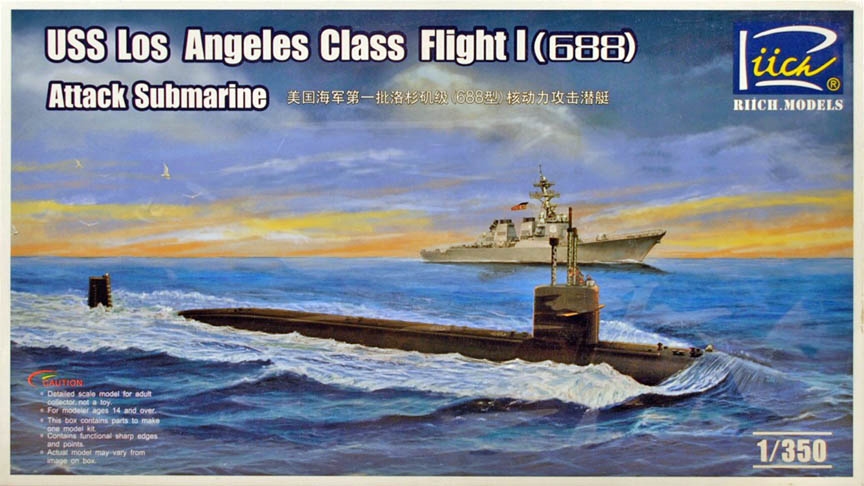 Riich #RN28005 1:350 Los Angeles Class Flight I (688) Attack Submarine