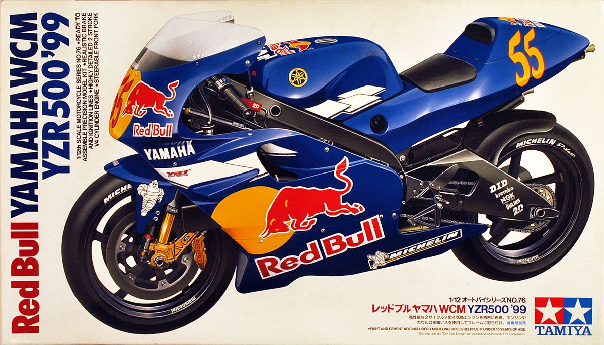 Tamiya 14076 1/12 Yamaha WCM YZR500 - Red Bull