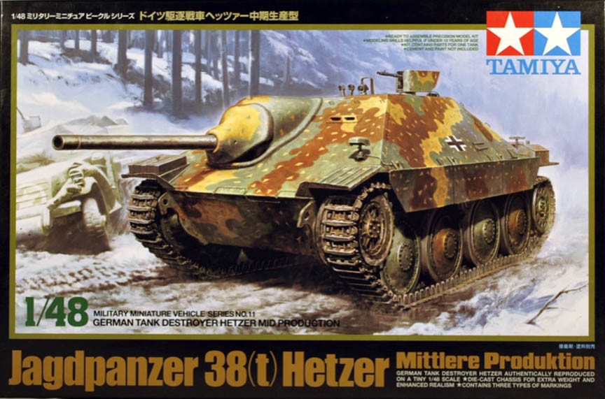 Tamiya #32511 1/48 Jagdpanther 38(t) Hetzer Mittlere Production