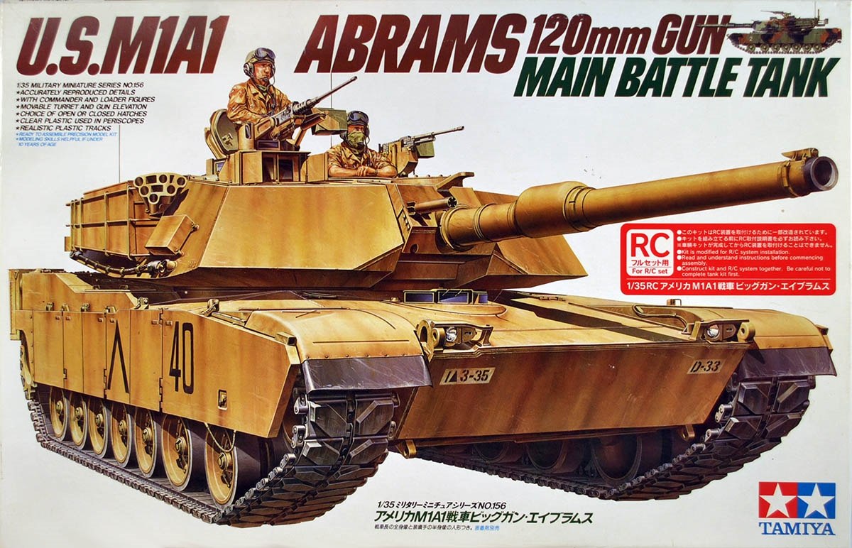 Tamiya #35156 1/35 M1A1 Abrams 120mm gun MBT