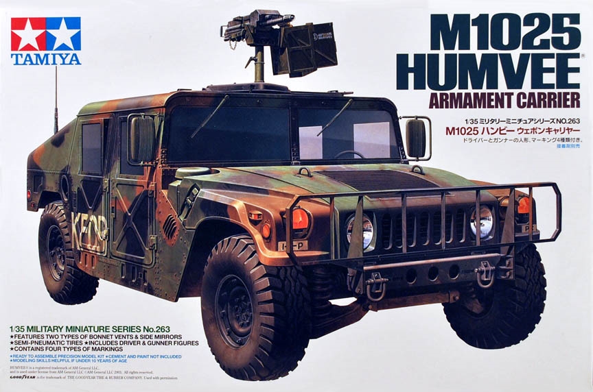 Tamiya #35263 1:35 M1025 Humvee Armament Carrier